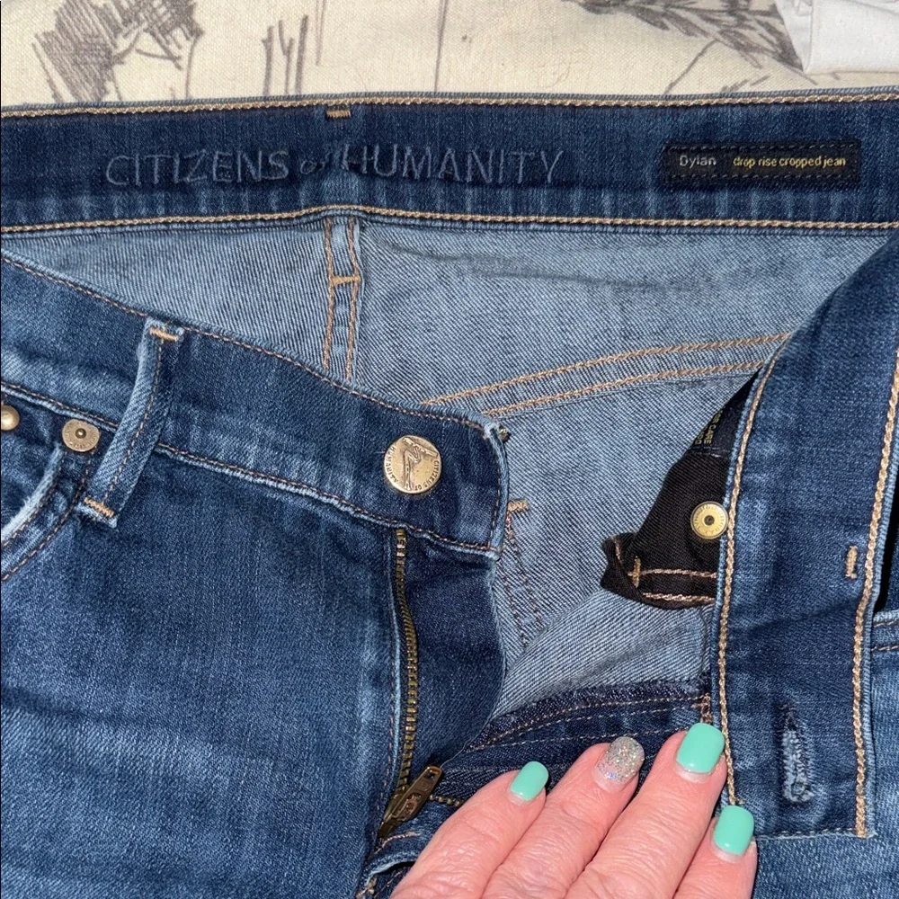 Citizens Of Humanity Dark Blue Ankle Jeans - Picture 3 of 6
